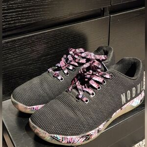NOBULL Women's Black Sneakers with Colorful Accents